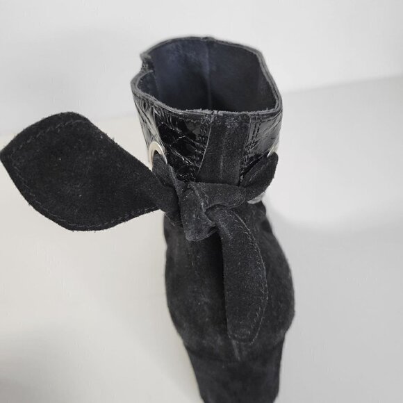 Shoe be Do Suede Ankle Boots Womens Size  4 EU 34 Made in Italy - Picture 11 of 14